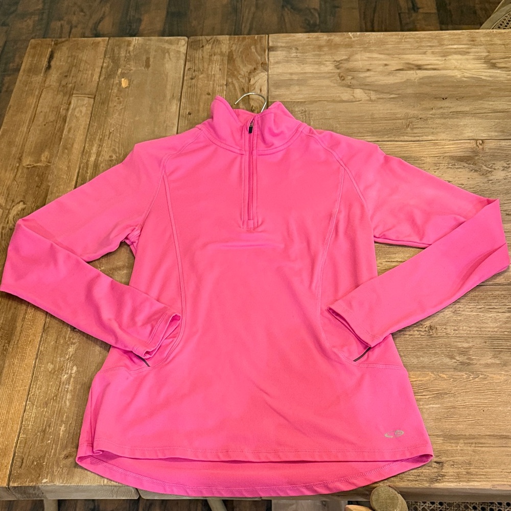 Champion Women's Pink Quarter-Zip Top